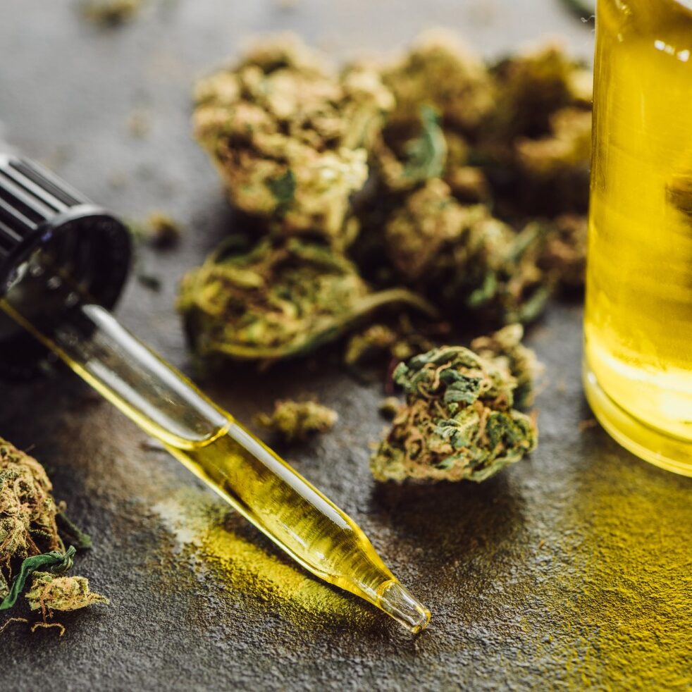 medical use of marijuana buds bottles