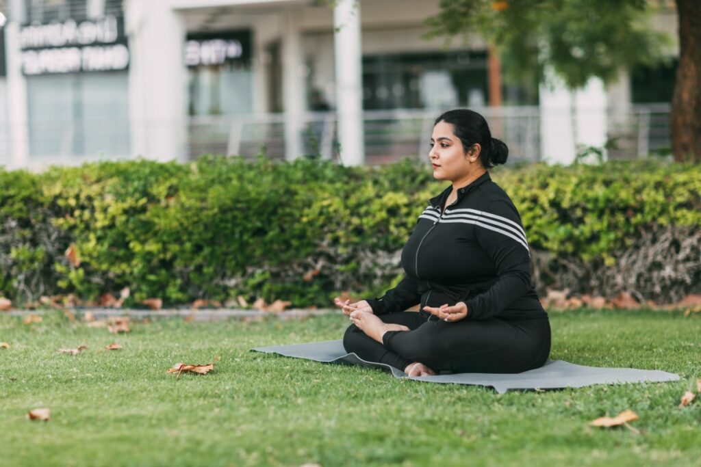 yoga and meditation in Indian women