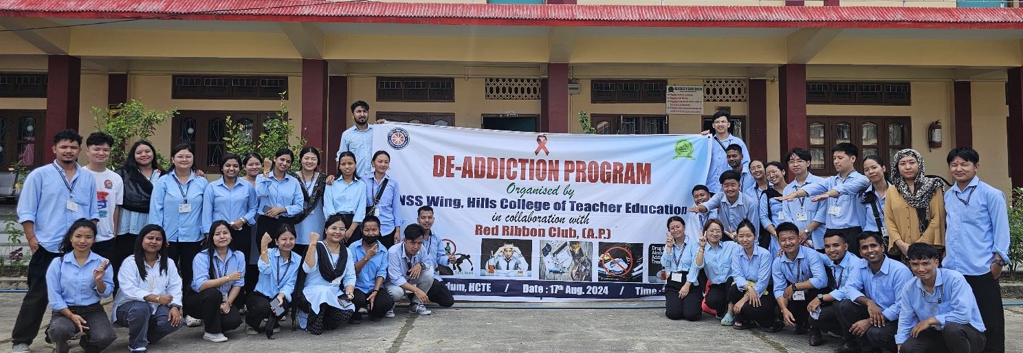 De-Addiction Program by Red Ribbon Club & Hills College of Teacher Education - Arunachal Pradesh
