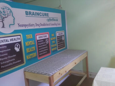 Braincure (Neuropsychiatry, Drug De-Addiction And Counselling Centre), Bongaigaon, Assam – 783380