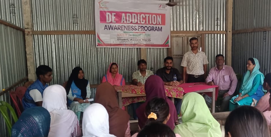 De-Addiction Awareness Program by Society for Bright Future - Gauripur, Dhubri,Assam