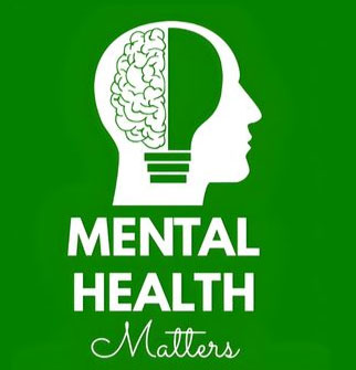 Human brain illustration showing mental health awareness.