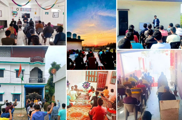 Fitness activity and mentoring sessions at Nasha Mukti Kendra in Chandigarh.